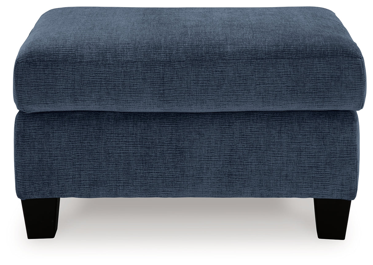 Amity Bay Ink Ottoman from Ashley - Luna Furniture