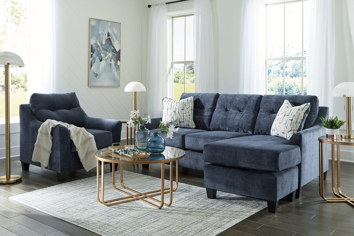 Amity Bay Ink Sofa Chaise and Chair from Ashley - Luna Furniture