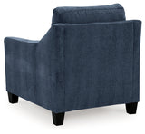 Amity Bay Sofa Chaise, Chair, and Ottoman in Ink from Ashley - Luna Furniture