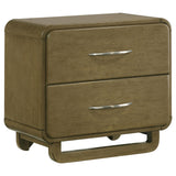 Amsbury Nutmeg 2-Drawer Nightstand from Coaster - Luna Furniture