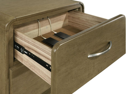 Amsbury Nutmeg 2-Drawer Nightstand from Coaster - Luna Furniture