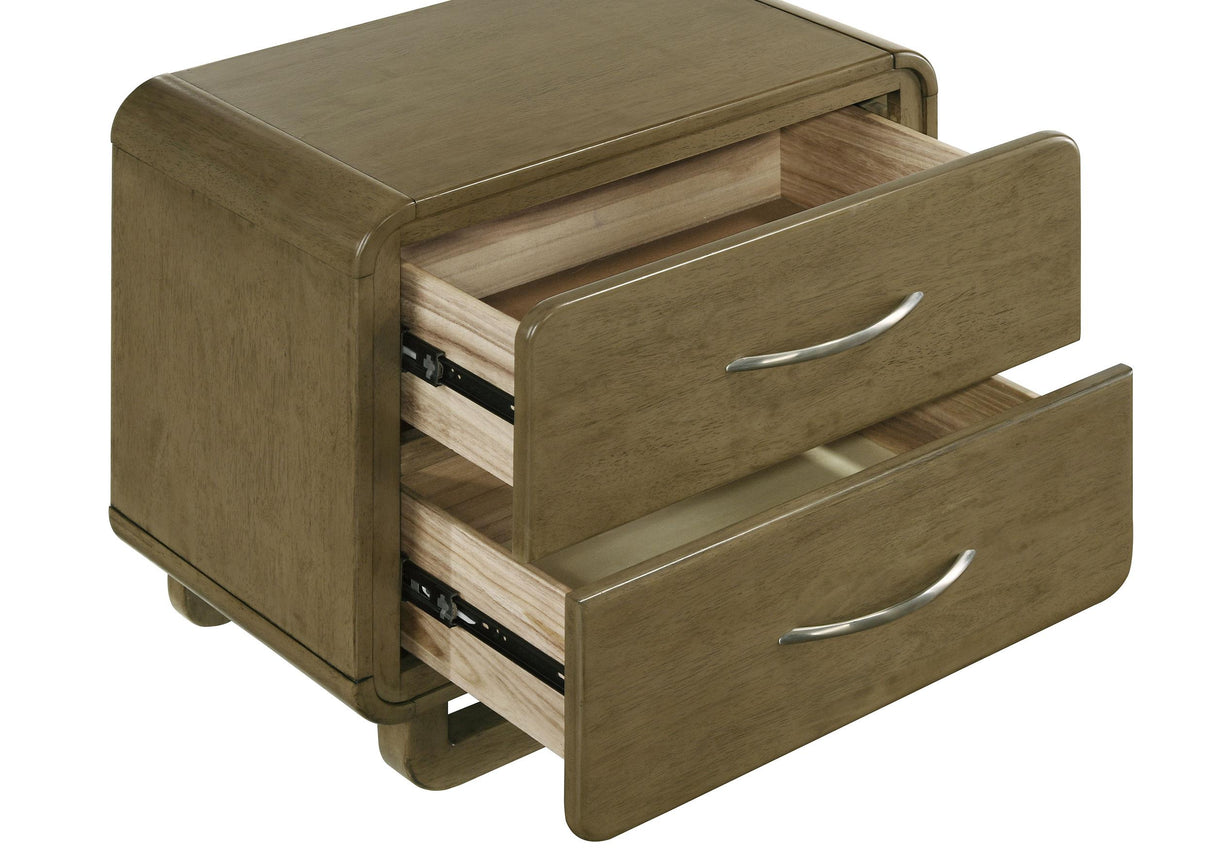 Amsbury Nutmeg 2-Drawer Nightstand from Coaster - Luna Furniture