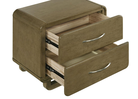 Amsbury Nutmeg 2-Drawer Nightstand from Coaster - Luna Furniture