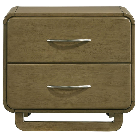 Amsbury Nutmeg 2-Drawer Nightstand from Coaster - Luna Furniture