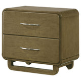 Amsbury Nutmeg 2-Drawer Nightstand from Coaster - Luna Furniture