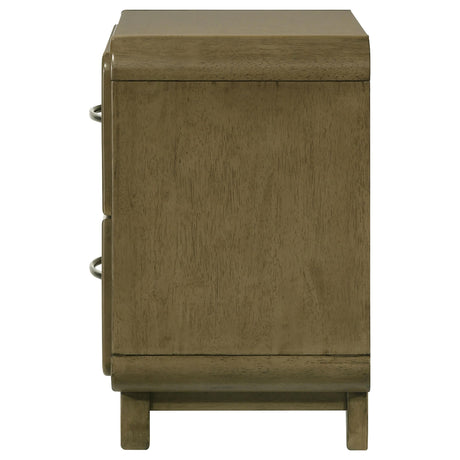 Amsbury Nutmeg 2-Drawer Nightstand from Coaster - Luna Furniture