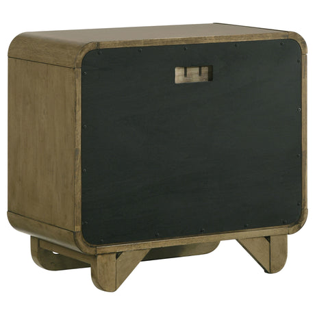 Amsbury Nutmeg 2-Drawer Nightstand from Coaster - Luna Furniture