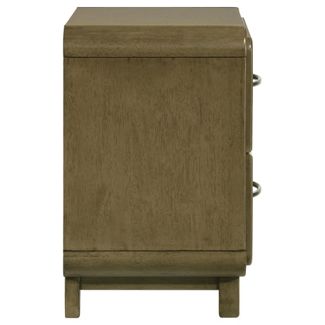Amsbury Nutmeg 2-Drawer Nightstand from Coaster - Luna Furniture