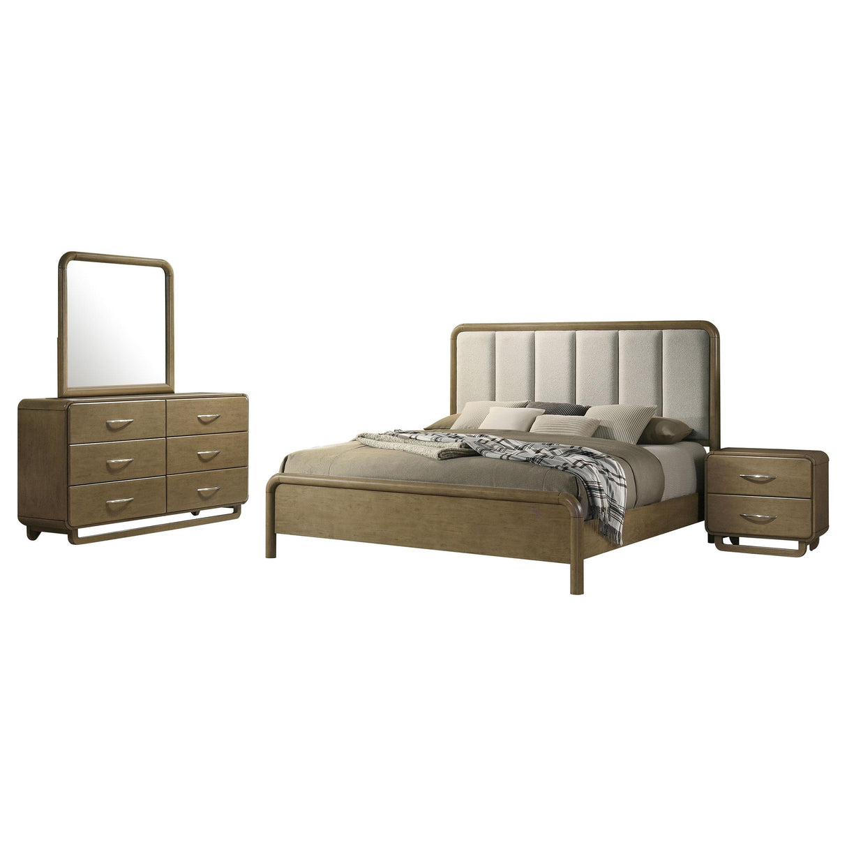 Amsbury 4-piece Queen Bedroom Set Nutmeg from Coaster - Luna Furniture