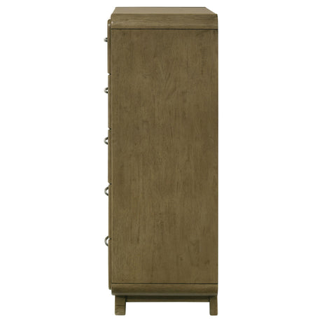 Amsbury Nutmeg 5-Drawer Chest from Coaster - Luna Furniture