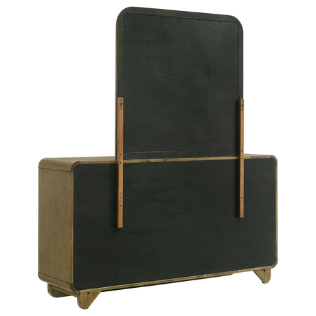 Amsbury Nutmeg 6-drawer Dresser and Mirror from Coaster - Luna Furniture