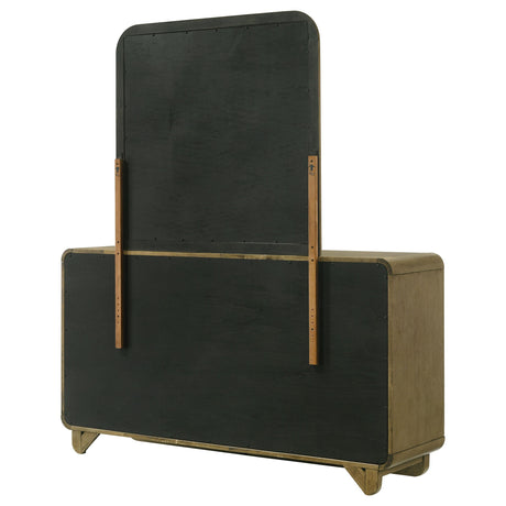 Amsbury Nutmeg 6-drawer Dresser and Mirror from Coaster - Luna Furniture