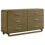 Amsbury Nutmeg 6-Drawer Dresser from Coaster - Luna Furniture