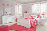 Anarasia White Full Sleigh Bed with Dresser from Ashley Furniture - Luna Furniture