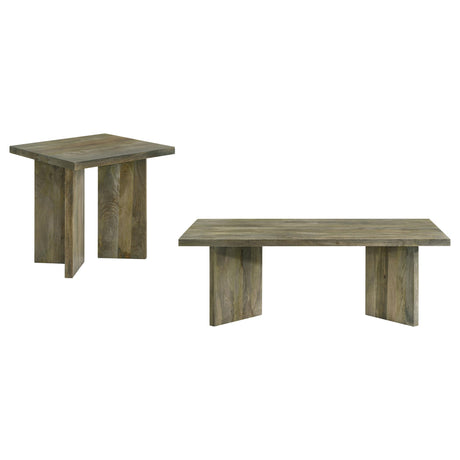 Andando Mango Brown 2-Piece Coffee and End Table Set from Coaster - Luna Furniture
