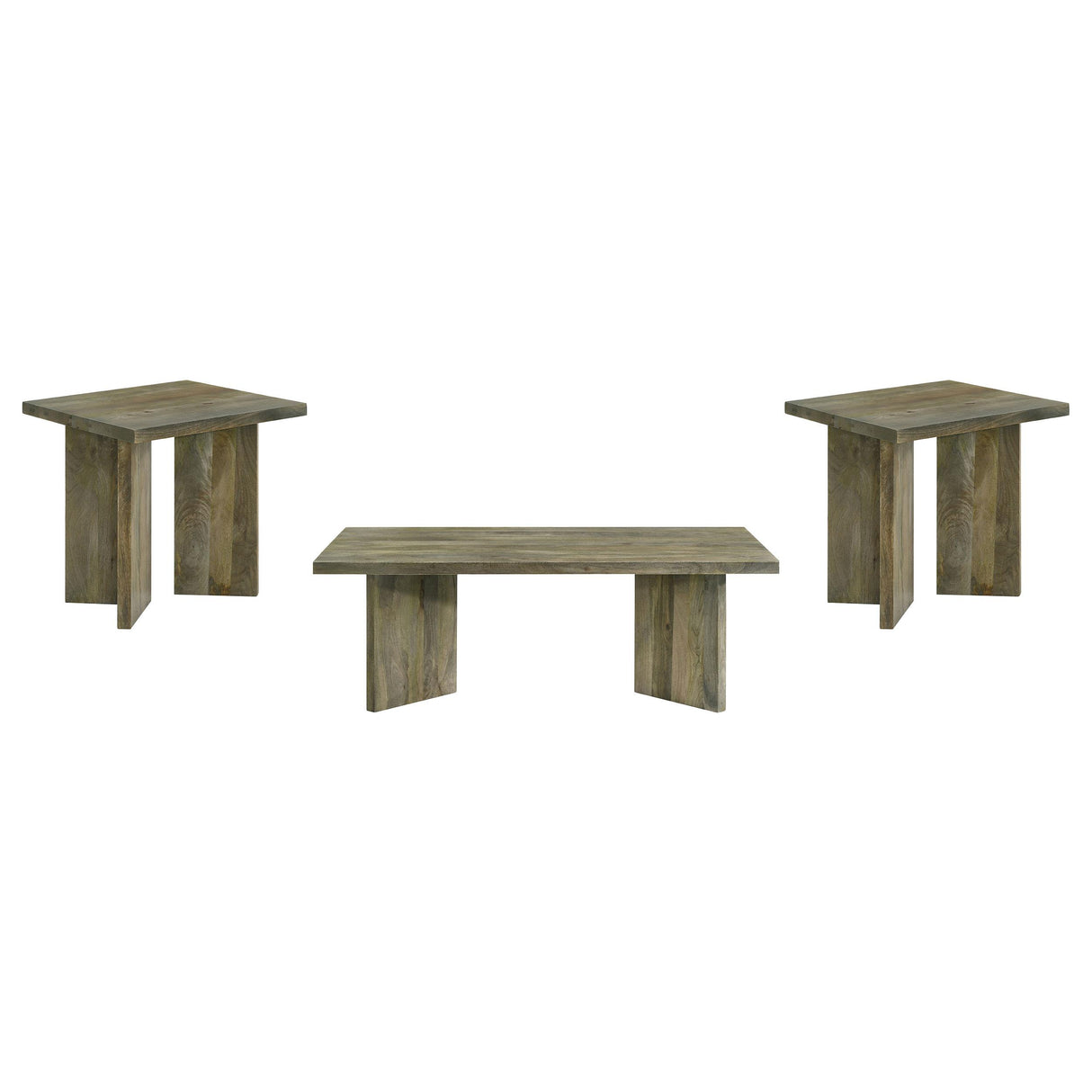 Andando Mango Brown 3-Piece Coffee and End Table Set from Coaster - Luna Furniture