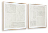 Andorfield Beige/Black/White Wall Art (Set of 2) from Ashley - Luna Furniture