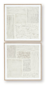 Andorfield Beige/Black/White Wall Art (Set of 2) from Ashley - Luna Furniture