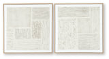 Andorfield Beige/Black/White Wall Art (Set of 2) from Ashley - Luna Furniture