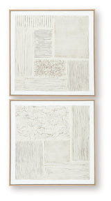 Andorfield Beige/Black/White Wall Art (Set of 2) from Ashley - Luna Furniture