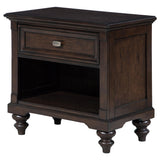 Andover Dark Oak 1-Drawer Nightstand from Coaster - Luna Furniture