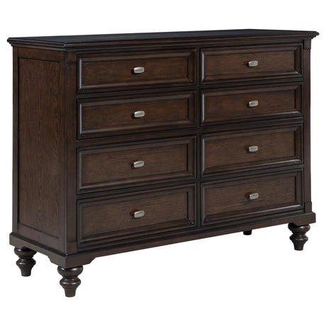Andover 4-piece Eastern King Bedroom Set Dark Oak from Coaster - Luna Furniture