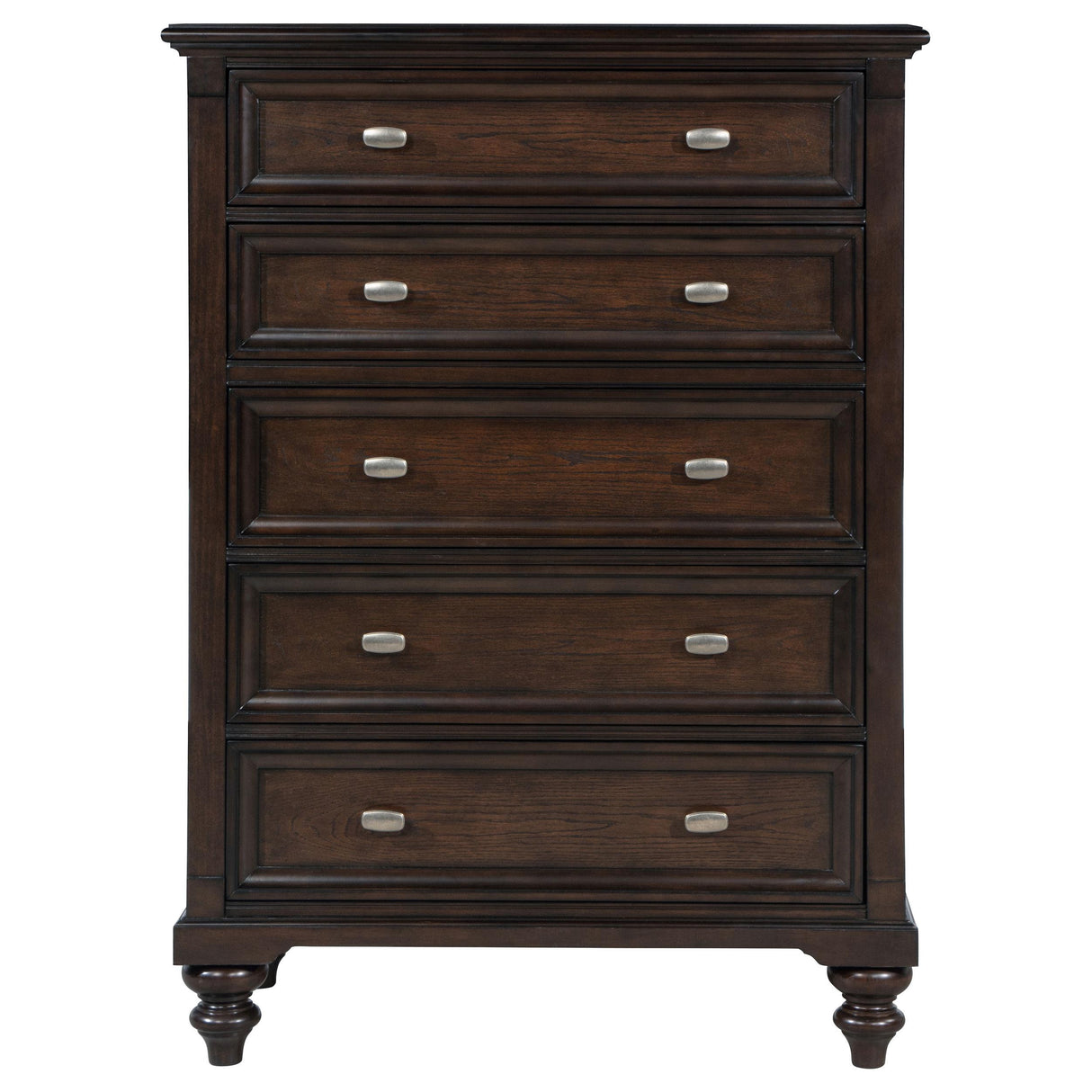Andover Dark Oak 5-Drawer Chest from Coaster - Luna Furniture