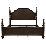 Andover Dark Oak Four Poster Eastern King Bed from Coaster - Luna Furniture