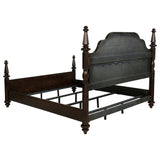 Andover Dark Oak Four Poster Eastern King Bed from Coaster - Luna Furniture