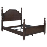 Andover Dark Oak Four Poster Queen Bed from Coaster - Luna Furniture