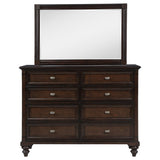 Andover 8-drawer Dresser and Mirror Dark Oak from Coaster - Luna Furniture