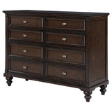 Andover Dark Oak 8-Drawer Dresser from Coaster - Luna Furniture