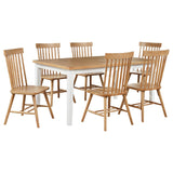 Andrews Light Ash 7-Piece Rectangular Dining Set from Coaster - Luna Furniture