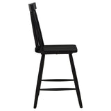 Andrews Black Windsor Counter Height Dining Side Chair, Set of 2 from Coaster - Luna Furniture