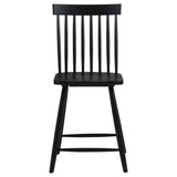 Andrews Black Windsor Counter Height Dining Side Chair, Set of 2 from Coaster - Luna Furniture