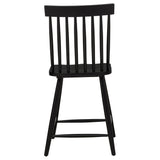 Andrews Black Windsor Counter Height Dining Side Chair, Set of 2 from Coaster - Luna Furniture