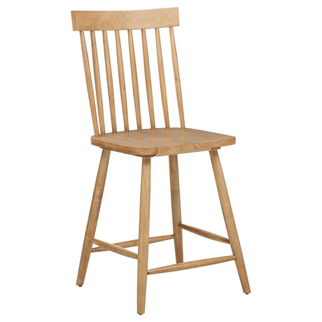 Andrews Light Ash Windsor Counter Height Dining Side Chair, Set of 2 from Coaster - Luna Furniture
