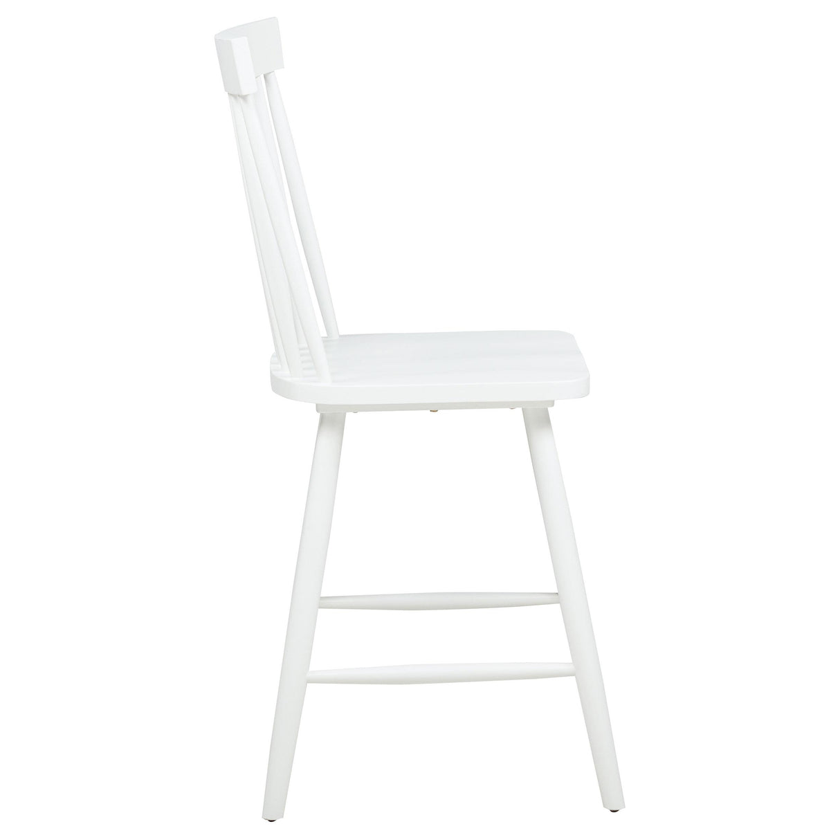 Andrews White Windsor Counter Height Dining Side Chair, Set of 2 from Coaster - Luna Furniture