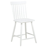 Andrews White Windsor Counter Height Dining Side Chair, Set of 2 from Coaster - Luna Furniture