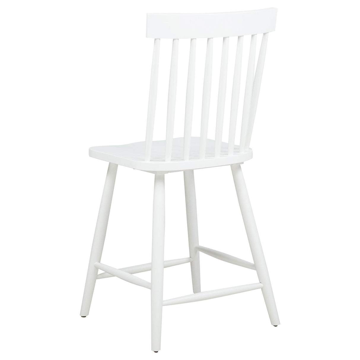 Andrews White Windsor Counter Height Dining Side Chair, Set of 2 from Coaster - Luna Furniture