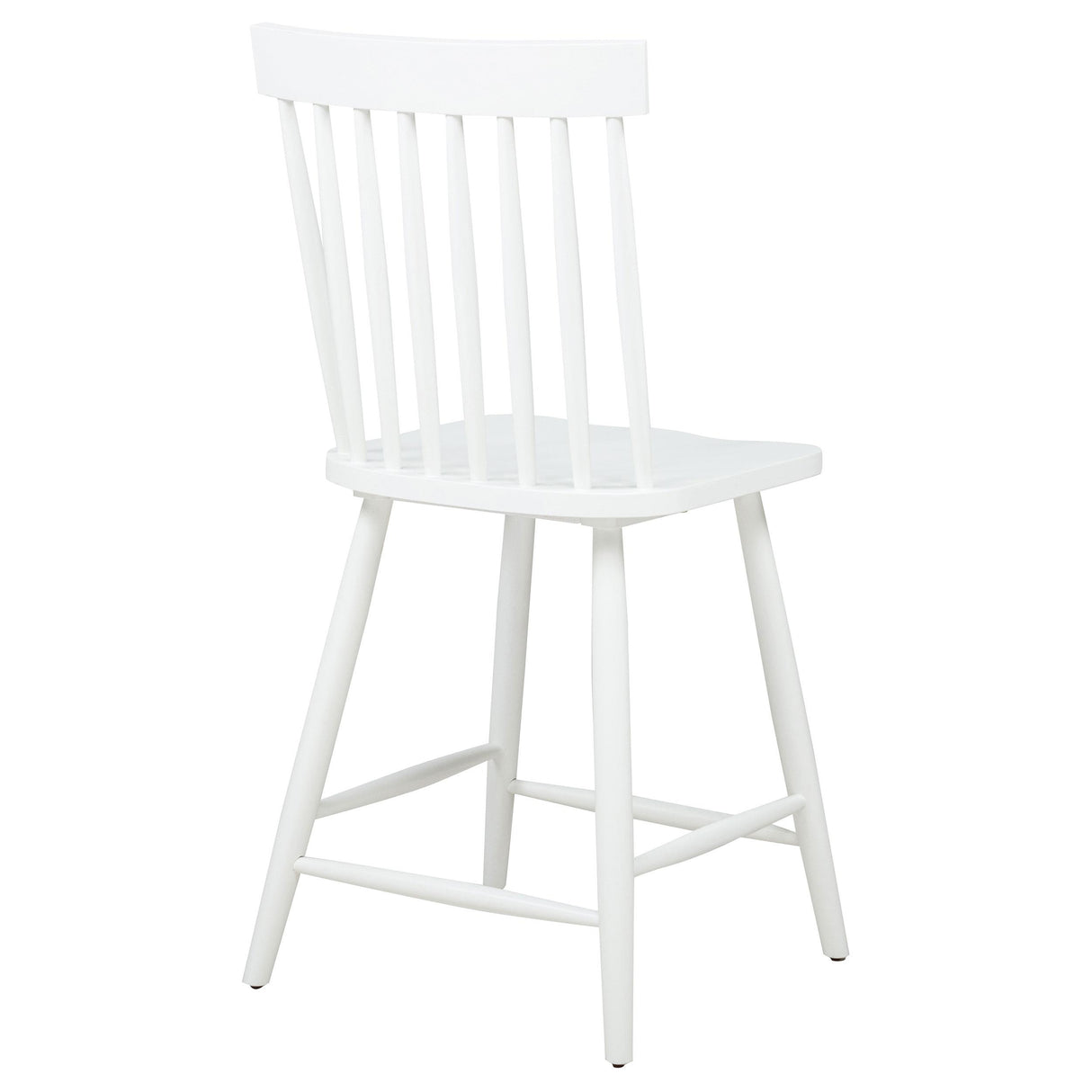 Andrews White Windsor Counter Height Dining Side Chair, Set of 2 from Coaster - Luna Furniture