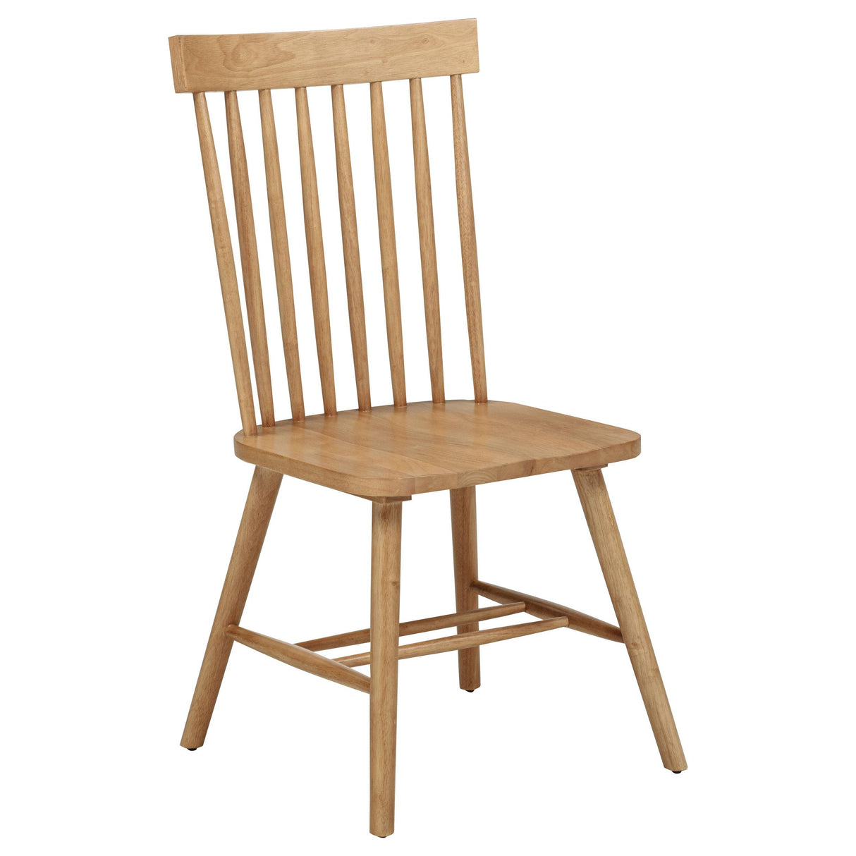 Andrews Light Ash Windsor Spindle Back Dining Side Chair, Set of 2 from Coaster - Luna Furniture