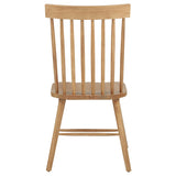 Andrews Light Ash Windsor Spindle Back Dining Side Chair, Set of 2 from Coaster - Luna Furniture