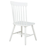 Andrews White Windsor Spindle Back Dining Side Chair, Set of 2 from Coaster - Luna Furniture