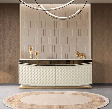 Anica Ivory Dining Server from Nova Furniture - Luna Furniture