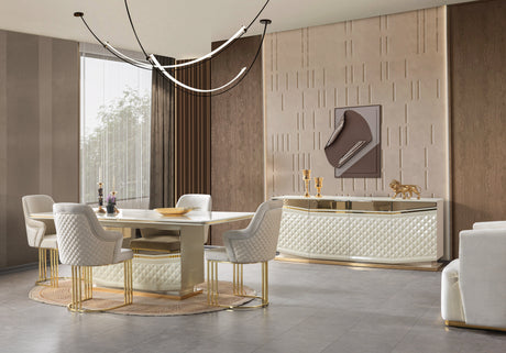 Anica Ivory Dining Server from Nova Furniture - Luna Furniture