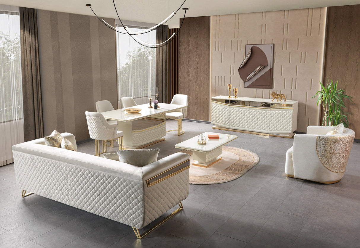 Anica Ivory Dining Server from Nova Furniture - Luna Furniture