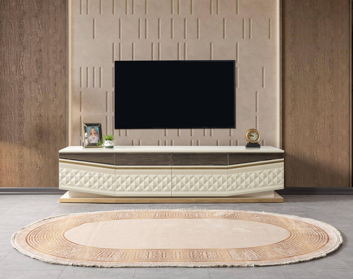 Anica Ivory Tv Stand from Nova Furniture - Luna Furniture