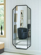 Antigone Black Floor Mirror from Ashley - Luna Furniture