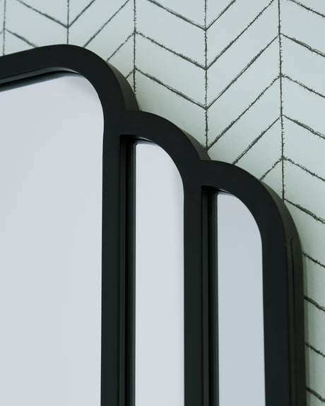 Antigone Black Floor Mirror from Ashley - Luna Furniture